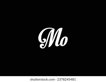 Logo-Design für MO-Buchstaben und Monogramm-Logo
