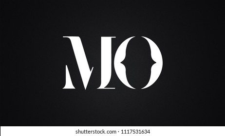 MO Letter Logo Design Template Vector