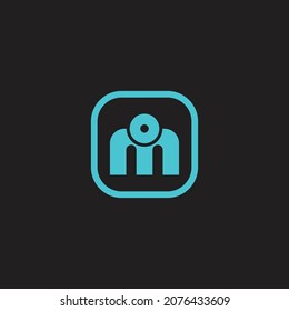 mo letter Logo-Mitglied App Symbol Design Vektorvorlage.