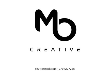 MO Letter Monogram Logo for Modern Creative Brand Identity