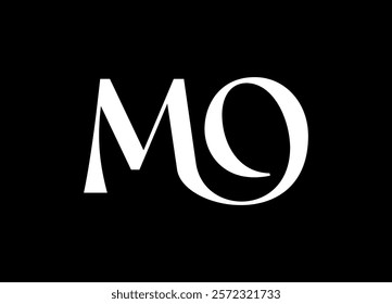 MO Logo Design Template Vector Graphic Branding Element.
