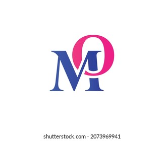MO logo design vector template
