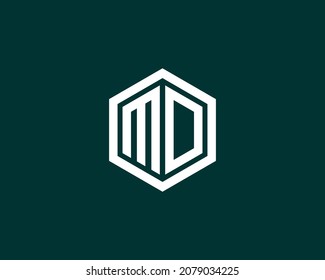 MO logo design vector template