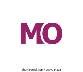 MO logo design vector template