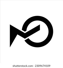 Mo logo, Vector, Initial modern, Symbols icon eps.10