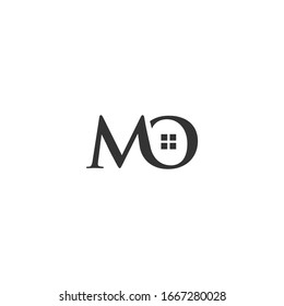 MO logo with a window form element which means a real estate company