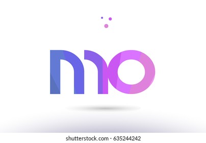 mo m o alphabet letter purple pink magenta blue colorful creative colors text dots creative company logo vector icon design template