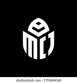 MO monogram logo with a cypress shape luxury style design template
