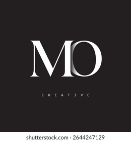 MO Monograma Logo Mínimo Elegante Letra marca para Luxo, Moda   Marcas criativas	
