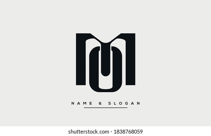 MO, OM Abstract Letters Emblem Monogram Logo