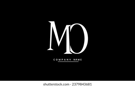 MO, OM Abstract Letters Logo Monogram