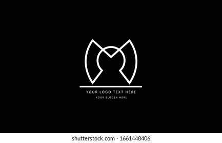 MO OM  M abstract vector logo monogram template