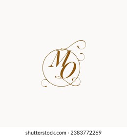 MO uniquely wedding logo symbol of your marriage and you can use it on your wedding stationary