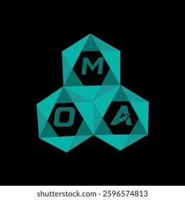 MOA creative minimalist letter logo. MOA unique vector initials alphabet letter logo design
