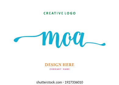 MOA lettering logo is simple, easy to understand and authoritative