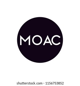 MOAC Crypto currency Altcoin logo vector