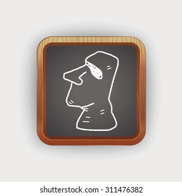 moai doodle