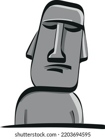 Moai easter island statue chile