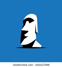 Moai logo icon vector illustration.