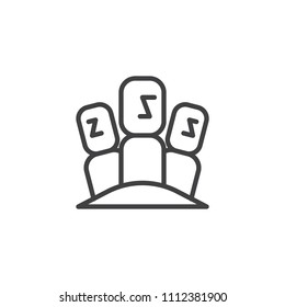 Moai statues outline icon. linear style sign for mobile concept and web design. Easter island simple line vector icon. Stone idols symbol, logo illustration. Pixel perfect vector graphics