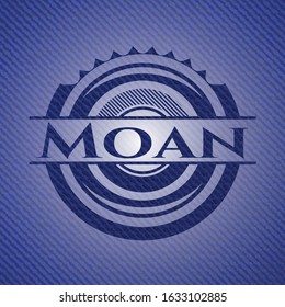 Moan denim background. Vector Illustration. Detailed.