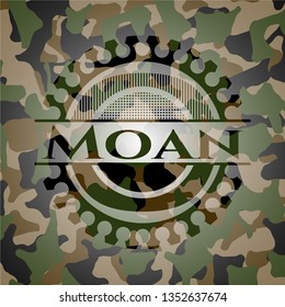 Moan on camo texture
