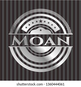 Moan silver shiny emblem