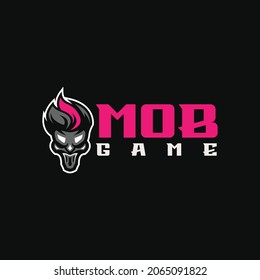 Mob Game Logo Design With Vector