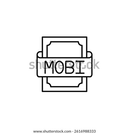 Mobi vector line icon icons design