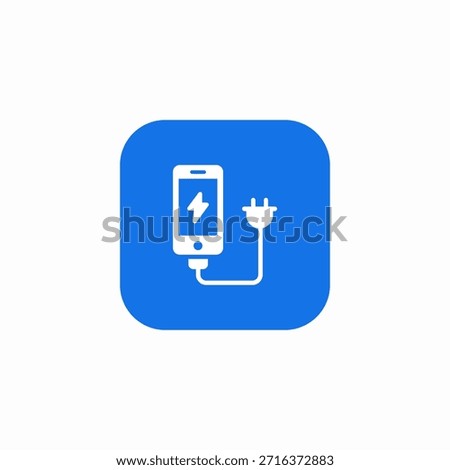 mobie device charge icon sign vector