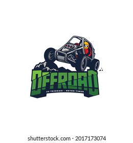Logo für mobile Buggy-Maskottchen für Offroad-Team