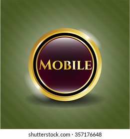 Mobil gold emblem