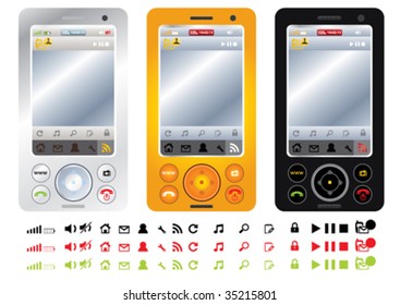 mobil icon set