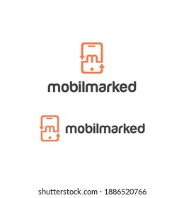 Mobil markiertes Logo Einfach modern