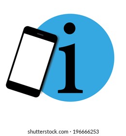 mobil phone informations illustration