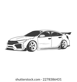 Vector de logotipo de carreras de Mobil ikon Desian