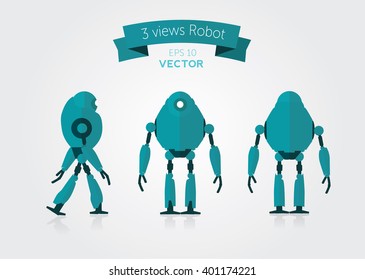 Mobil robot  can use for animation, business concept, education diagram, brochure object.
