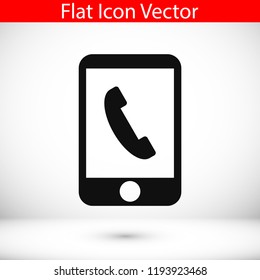 mobil vector icon, stock vector illustration flat design style