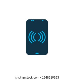 Mobile access point icon colored symbol. Premium quality isolated network element in trendy style.