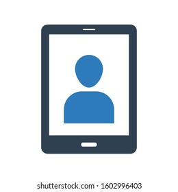 Mobile account login icon, user symbol for your web site , logo, app, UI design