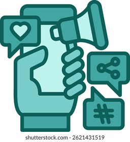 Mobile Ads Icon Solid Vector Illustration