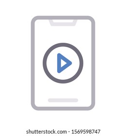 mobile ads vector thin line icon 