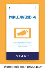 Mobile Advertising Icon