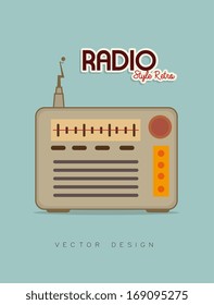 mobile advertising over blue  background vector illustration