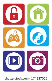 mobile advertising over white  background vector illustration
