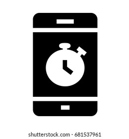 Mobile Alarm Clock Icon