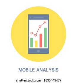 Mobile Analysis and report icon