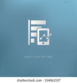 Mobile analysis symbol,vector