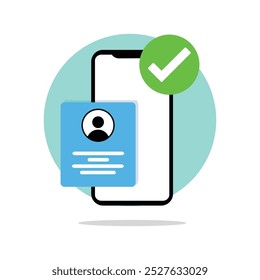 Cuenta de App móvil registrada con éxito, éxito de Inicio de sesión a través de smartphone