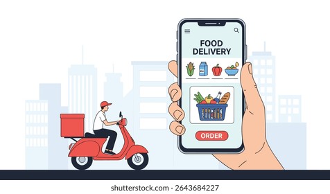 Mobile App Based Food Delivery Service for Quick and Convenient Grocery Shopping Online